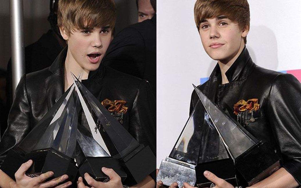 Джастін Бібер отримав чотири нагороди на American Music Awards 2010 / © AFP