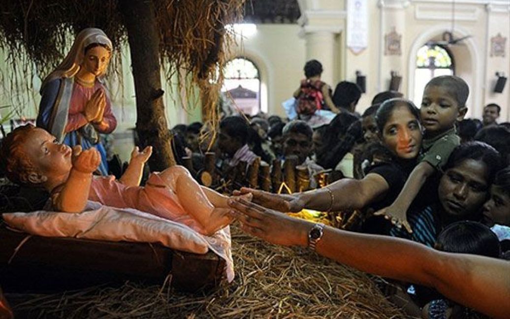 Шрі-Ланка, Коломбо. 25 грудня римо-католики, більшість протестантів і представники деяких православних конфесій святкують Різдво. / © AFP