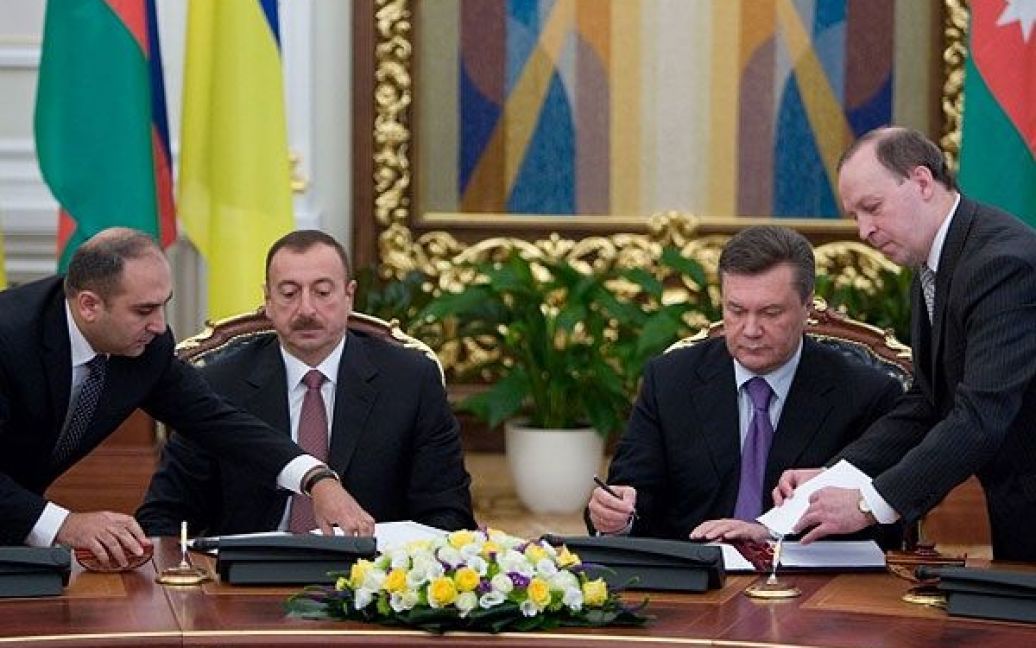 Віктор Янукович упевнений, що Україна і Азербайджан можуть суттєво збільшити обсяги взаємних інвестицій / © President.gov.ua