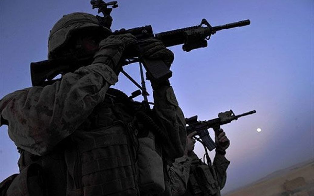 Афганістан, Муса-Кала. Американські морські піхотинці під час патрулювання в районі Муса-Кала, провінція Гільменд. / © AFP