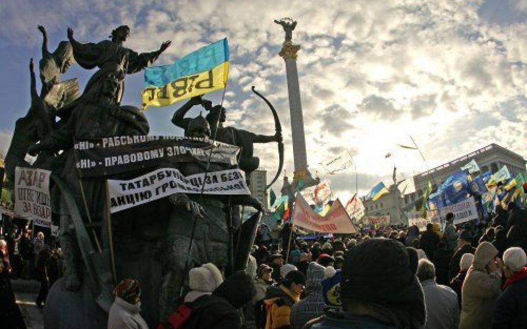 Підприємці не дослухались до пропозиції київської влади перенести мітинг з Майдану на інші площі / © УНІАН