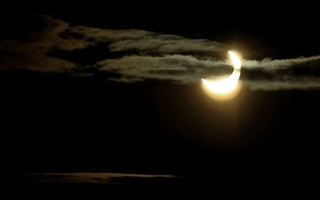 Сонячне затемнення у Стокгольмі (Швеція) / © AFP