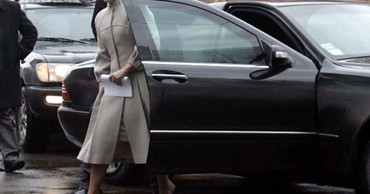 Лідер партії "Батьківщина" Юлія Тимошенко прибула на допит до Головного слідчого управління Генеральної прокуратури. / © УНІАН