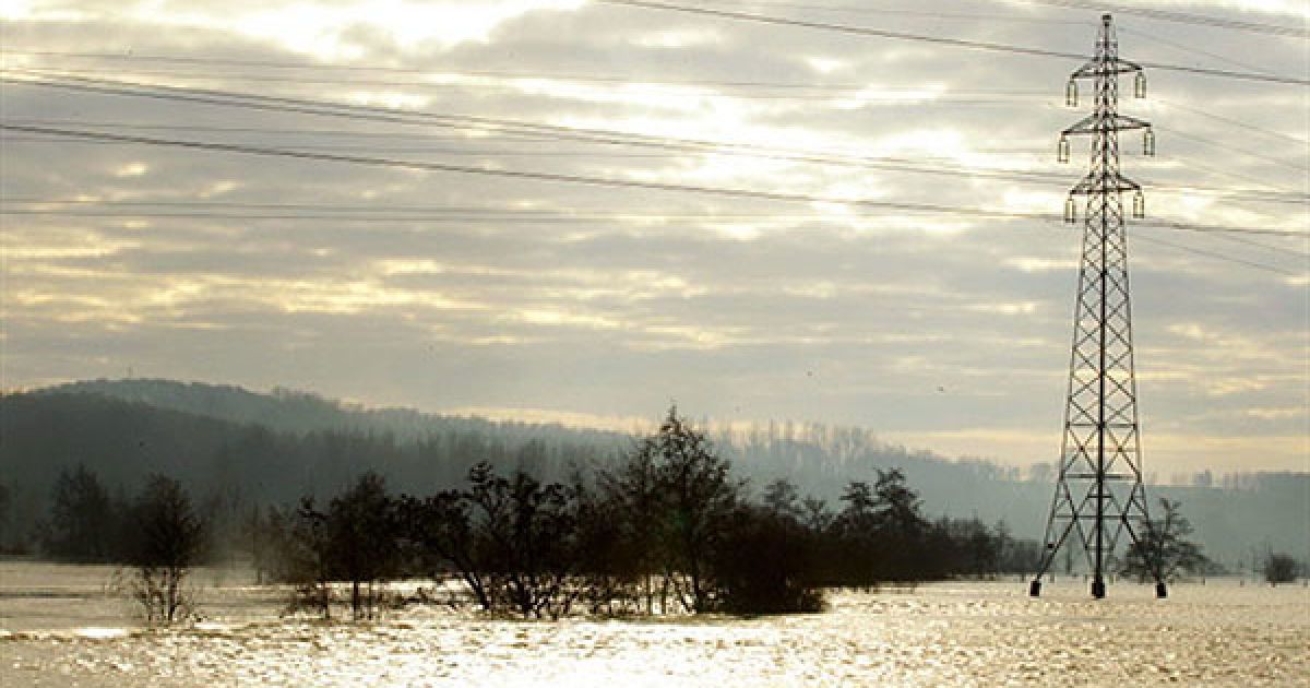 Поблизу міста Кондрен, Північна Франція, де вийшла з берегів річка Уаза / © AFP