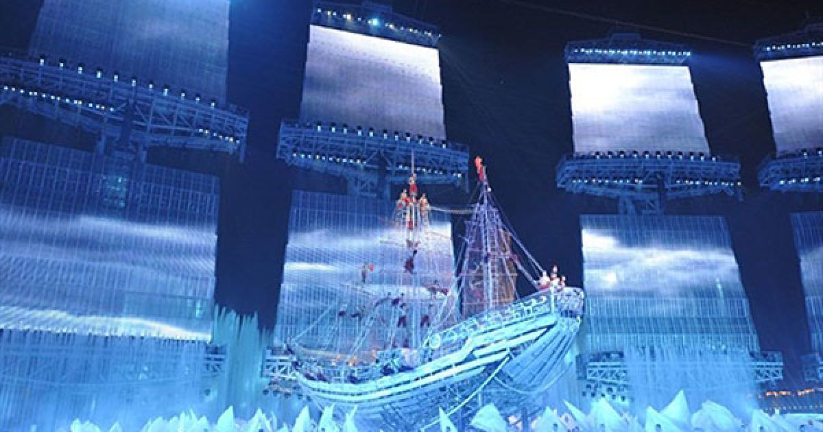 Урочиста церемонія відкриття 16-их Азіатських ігор у китайському місті Гуанчжоу. / © AFP