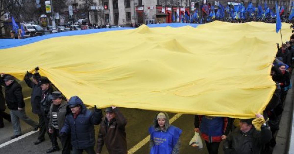 В Україні відзначили День Соборності, на згадку про об&#039;єднання лівобережної та правобережної України. / © УНІАН