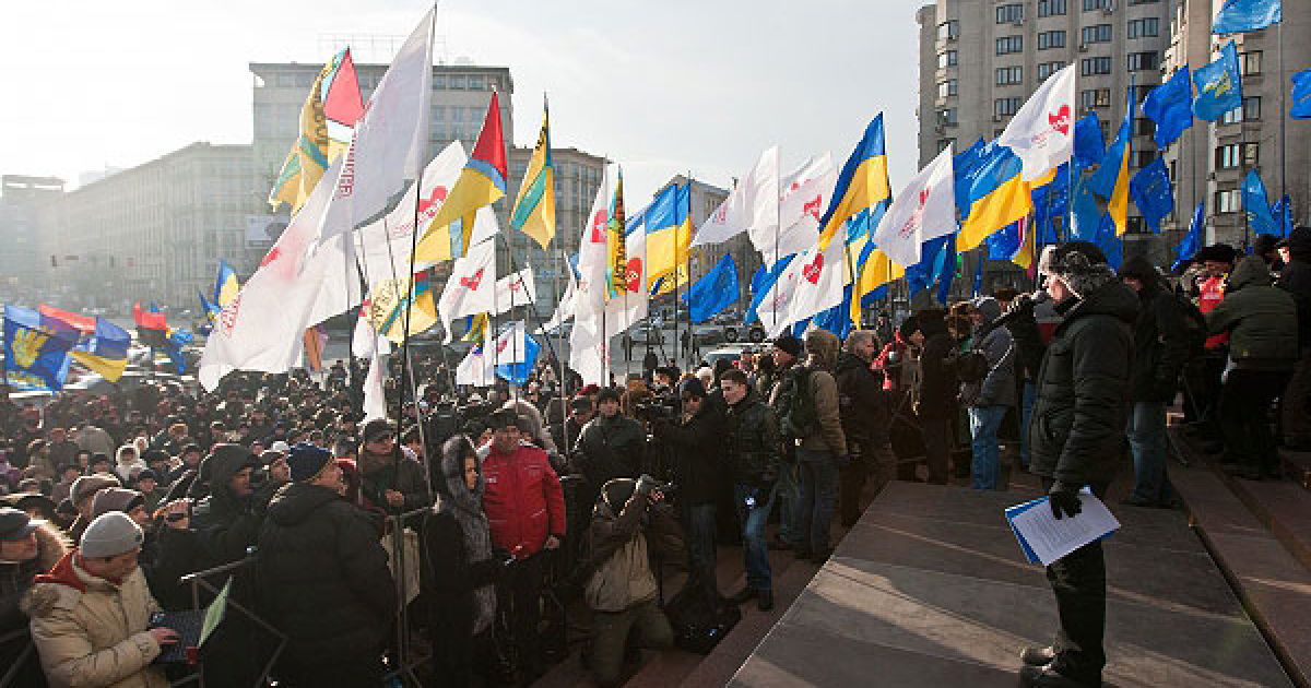 Учасники акції протесту мають намір у день Соборності України, 22 січня 2011 року, зібратися на Майдані Незалежності у Києві. / © Украинское Фото