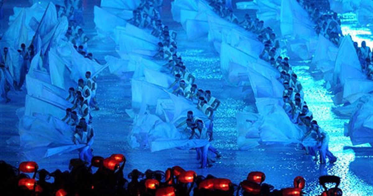 Урочиста церемонія відкриття 16-их Азіатських ігор у китайському місті Гуанчжоу. / © AFP