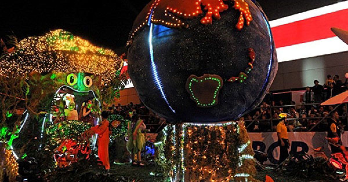 У місті Сан-Хосе (Коста-Ріка) провели Light Festival Parade, який відкриває різдвяні святкування. / © AFP