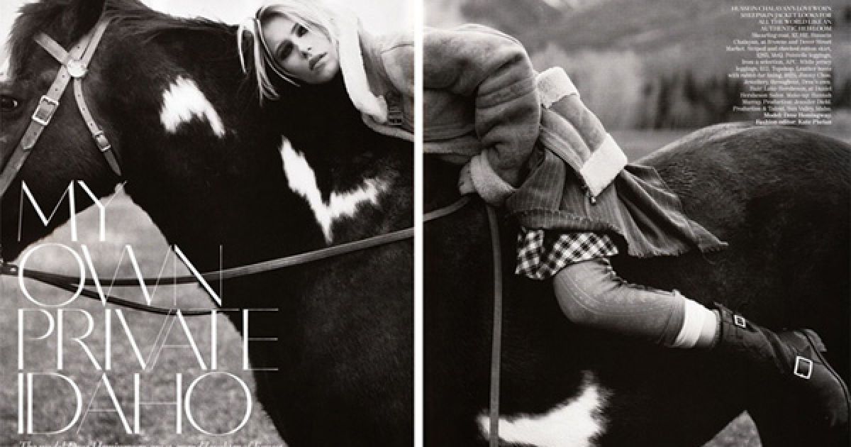 Дрі Хемінгуей для Vogue UK