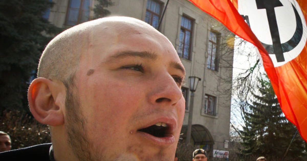 Учасники акції скандували "Каддафі &ndash; патрони! США &ndash; ган*они!" / © Украинское Фото
