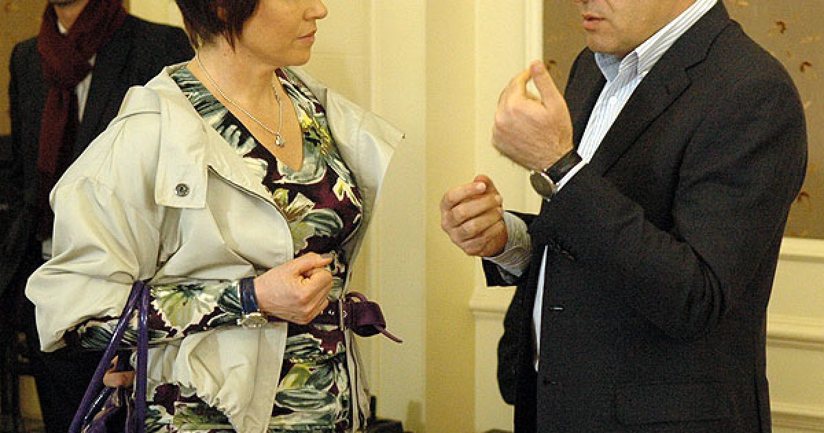 Продюсер Ірина Лисенко і меценат Віктор Пінчук.