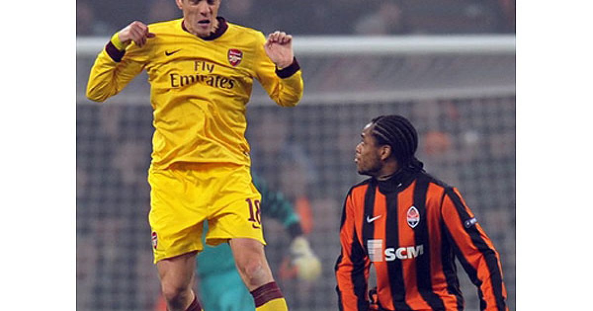 Донецький "Шахтар" обіграв лондонський "Арсенал" у четвертому туру групового турніру Ліги чемпіонів з рахунком 2:1. / © AFP