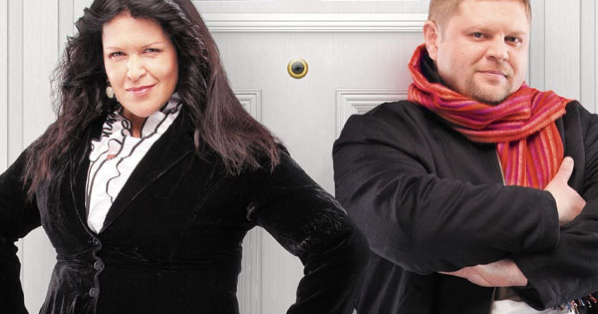 Руслана Писанка та Володимир Гузар -ведучі програми "Сусідські війни"