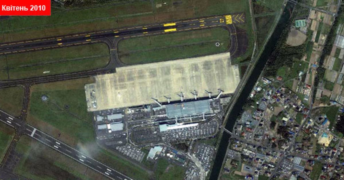 Аеропорт Сендай, квітень 2010 / © GeoEye