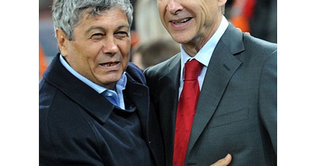 Тренер "Шахтаря" Мірча Луческу і тренер "Арсенала" Арсен Венгер / © AFP