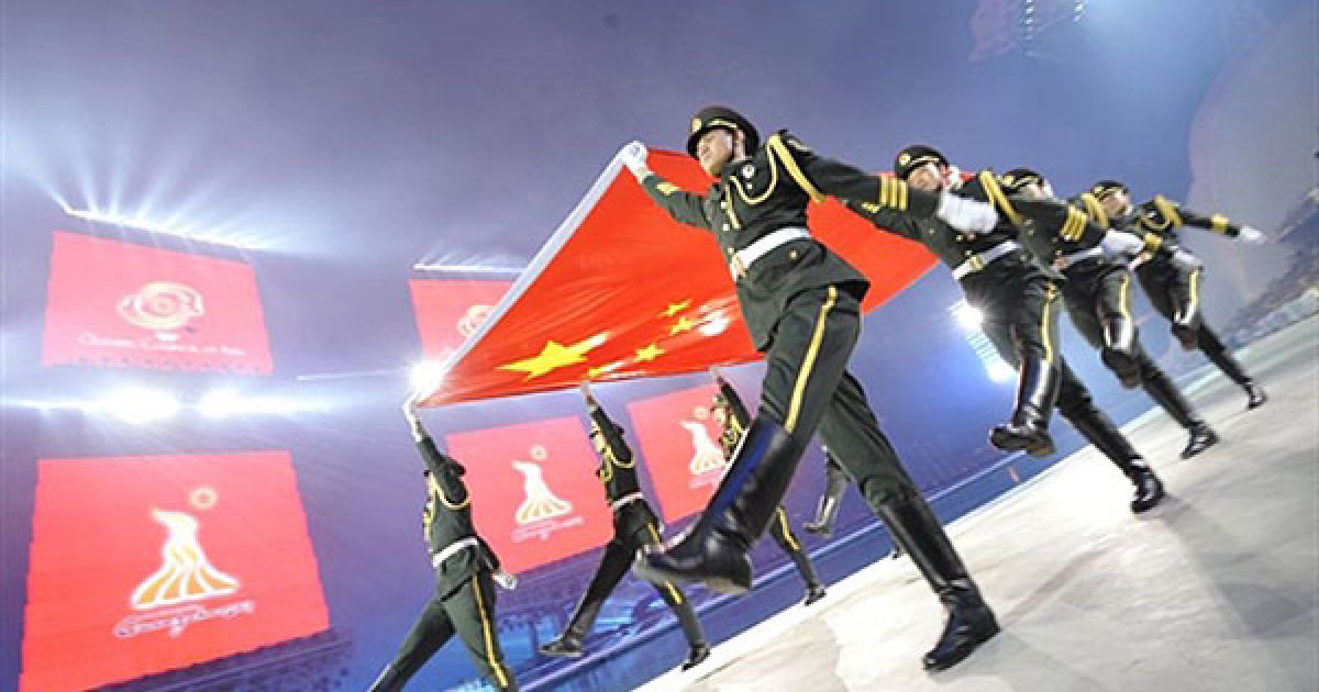 Урочиста церемонія відкриття 16-их Азіатських ігор у китайському місті Гуанчжоу. / © AFP