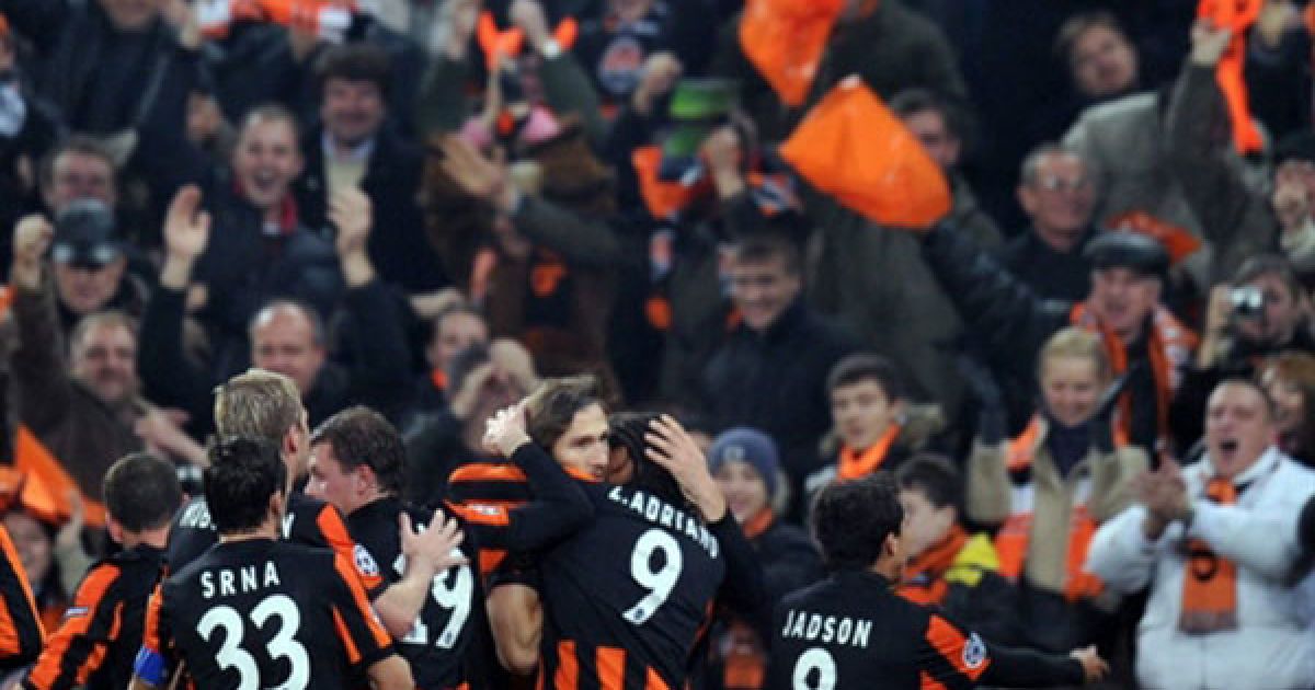 Донецький "Шахтар" обіграв лондонський "Арсенал" у четвертому туру групового турніру Ліги чемпіонів з рахунком 2:1. / © AFP