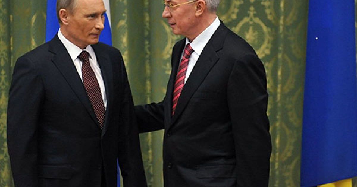 Зустріч прем&rsquo;єр-міністра України Миколи Азарова і прем&rsquo;єр-міністра РФ Володимира Путіна / © AFP