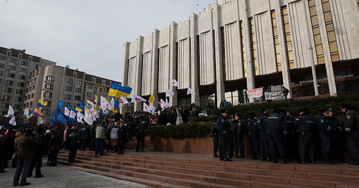 Координатори підприємців оголосили нову акцію протестів, вимогами якої є термінові вибори президента Віктора Януковича та відставка Верховної ради. / © Украинское Фото