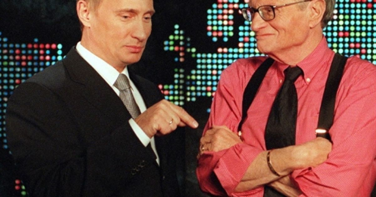 Владимир Путин и Ларри Кинг