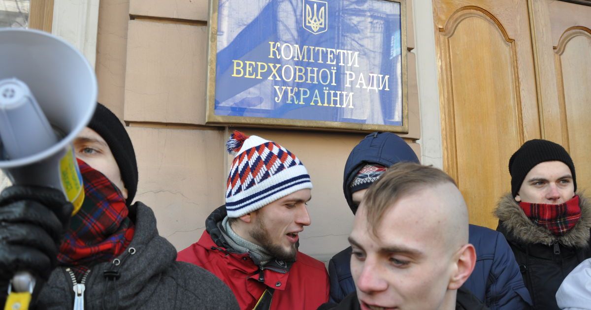 У Києві студенти вимагали відставки міністра освіти Дмитра Табачника.