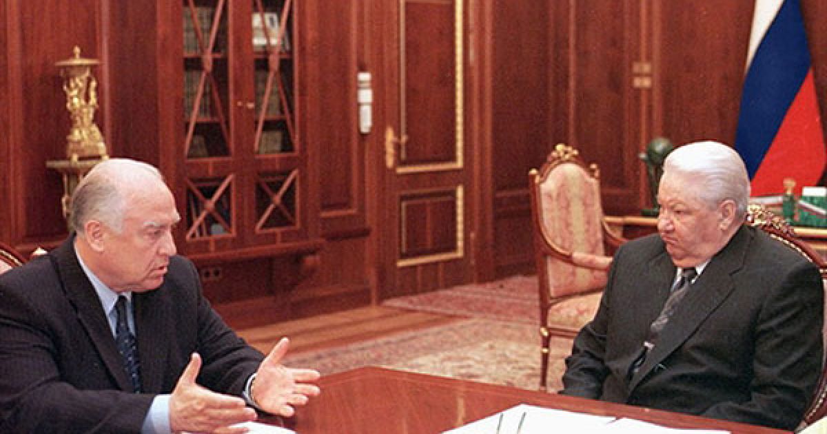 Москва, 1999 рік. Віктор Черномирдін і Борис Єльцин. / © AFP