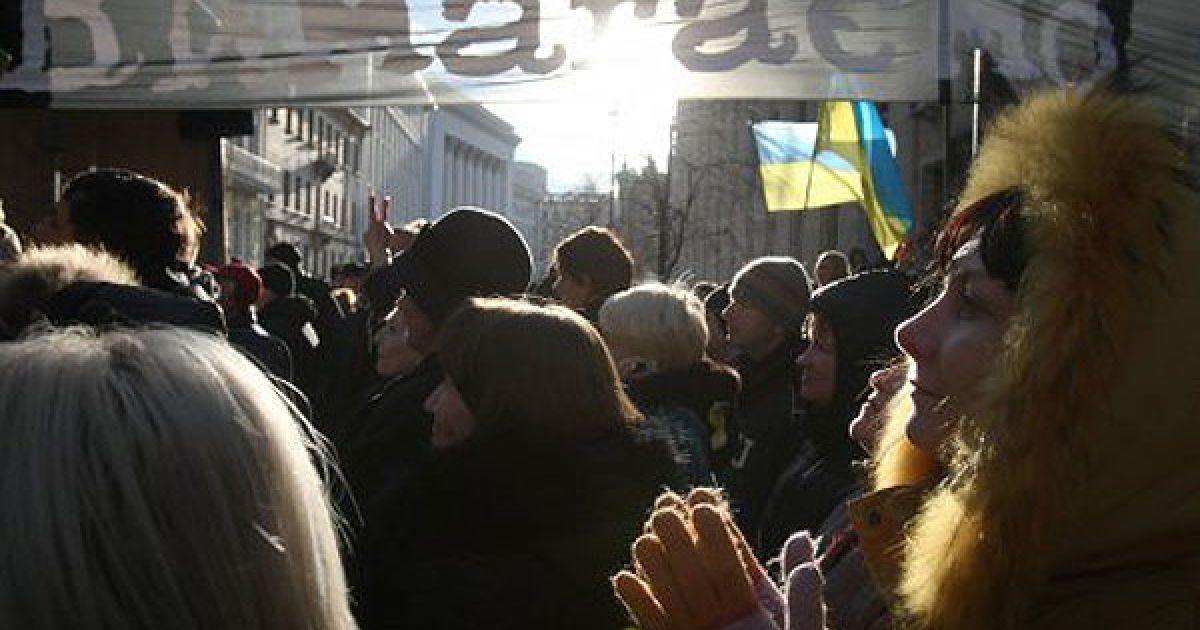Тисячі підприємців за підтримки опозиції чекають реакції влади на свої вимоги. Вони не йдуть з Майдану попри заборону суду на проведення мітингів. / © УНІАН