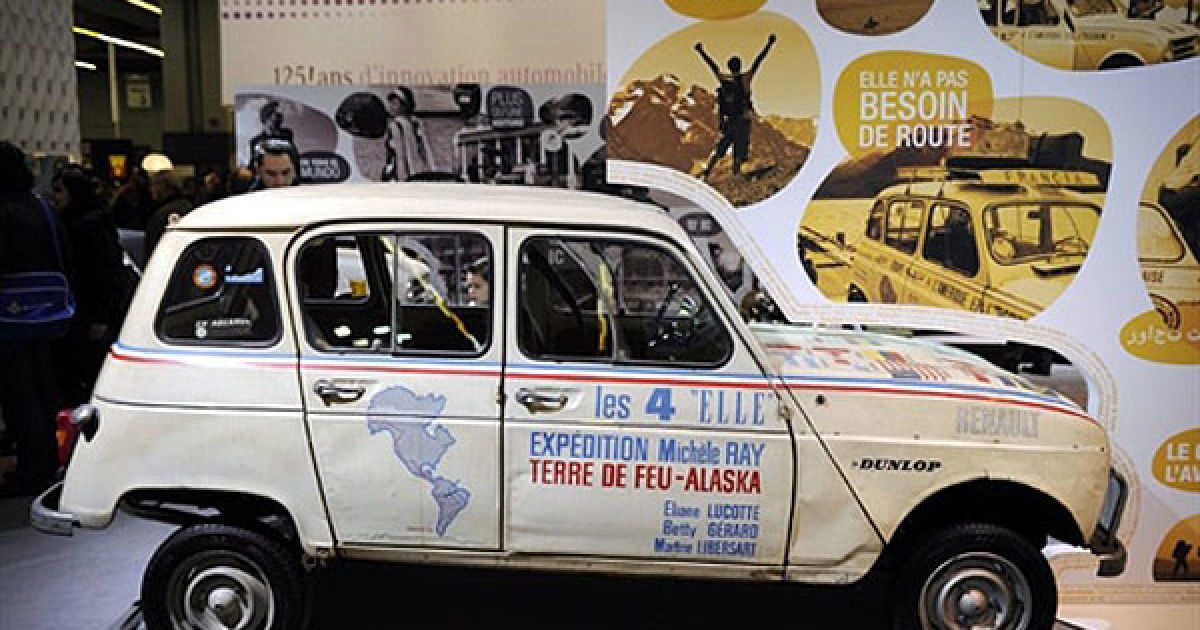Легендарний Renault 4L, який брав участь у рейді "Вогняна Земля (Чилі)-Аляска" / © AFP