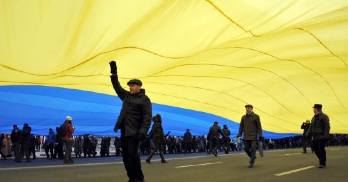 В Україні відзначили День Соборності, на згадку про об&#039;єднання лівобережної та правобережної України. / © УНІАН