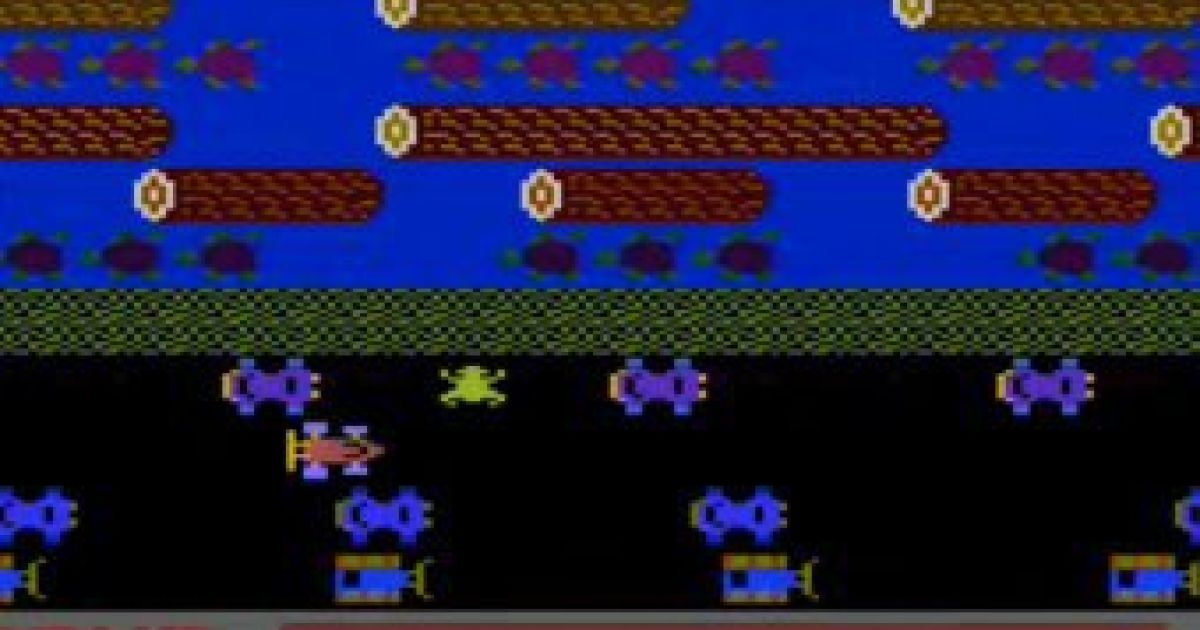Скріншот з гри Frogger