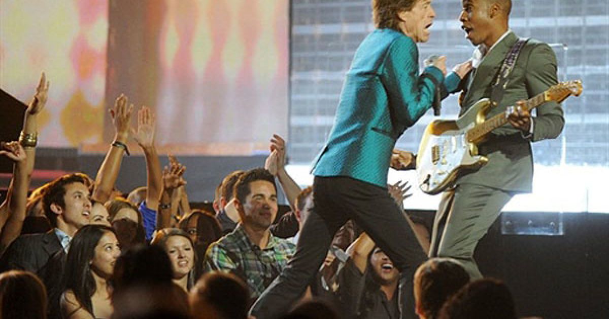 Виступ Міка Джаггера на церемонії вручення музичної премії Grammy Awards 2011. / © AFP