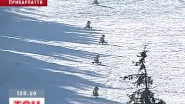 В Карпатах выпал первый снег