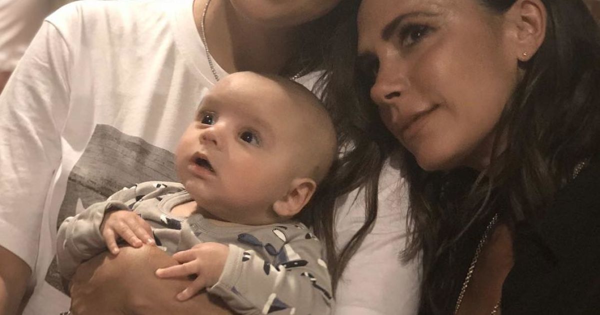 Ева Лонгория с сыном Санти и Виктория Бекхэм