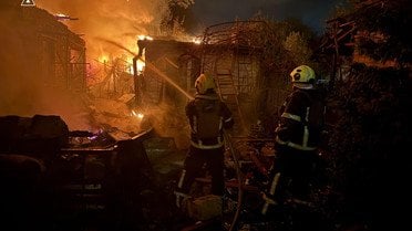 Атака на Київ 4 травня_3 / © ДСНС