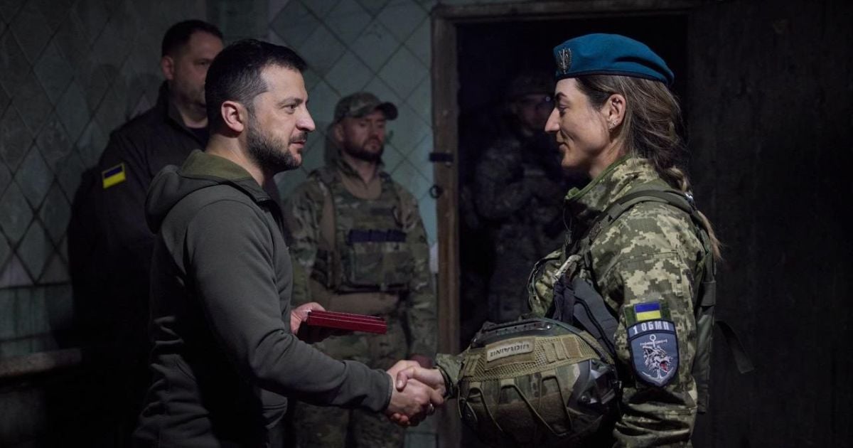 Зеленський 23 травня приїхав на фронт / © t.me/V_Zelenskiy_official