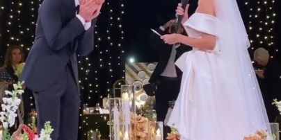 Сльози нареченого та концерт Сердючки: як минуло розкішне весілля Остапчука та Горняк