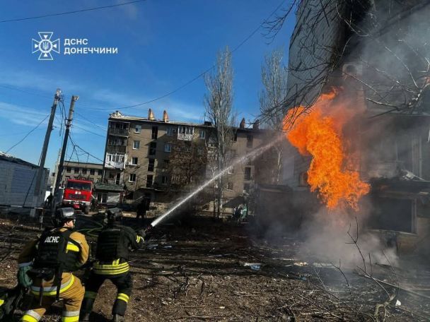 Удар по Костянтинівці 8 березня / © ДСНС