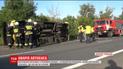 Фура протаранила автобус с людьми под Днепром, есть раненые