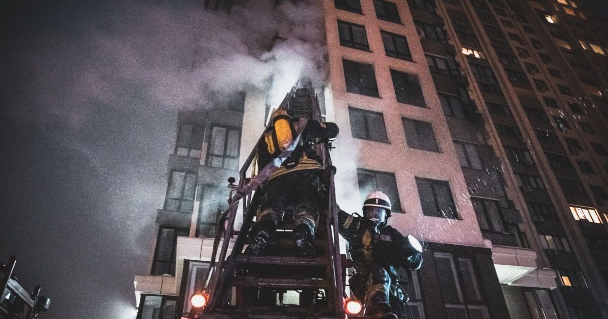 пожежа 13 лютого у Києві_4 / © ГУ ДСНС у Києві