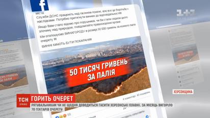 Голова Херсонської ОДА оголосив винагороду в 50 тис. грн за кожного палія очерету
