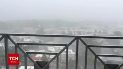 Очевидець зафіксував потужний ураган "Ірма"