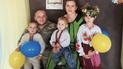 Петр Бурбан со своей семьей. Facebook/Андрей Садовый