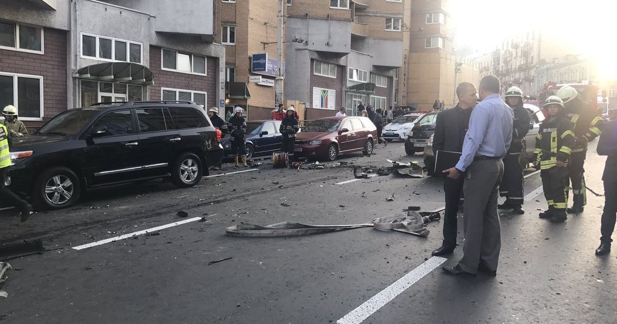 Вибух авто в центрі Києва_2 / © Прес-служба МВС України
