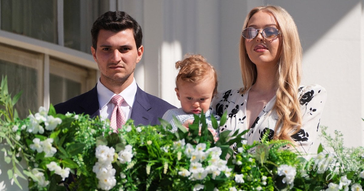 Тіффані Трамп з чоловіком і сином