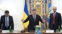 Владимир Гройсман, Петр Порошенко и Арсений Яценюк