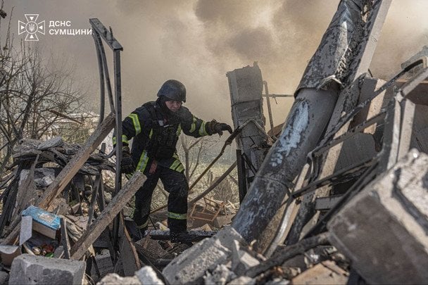 Атака РФ на Суммы 16 сентября / © ГСЧС Украины