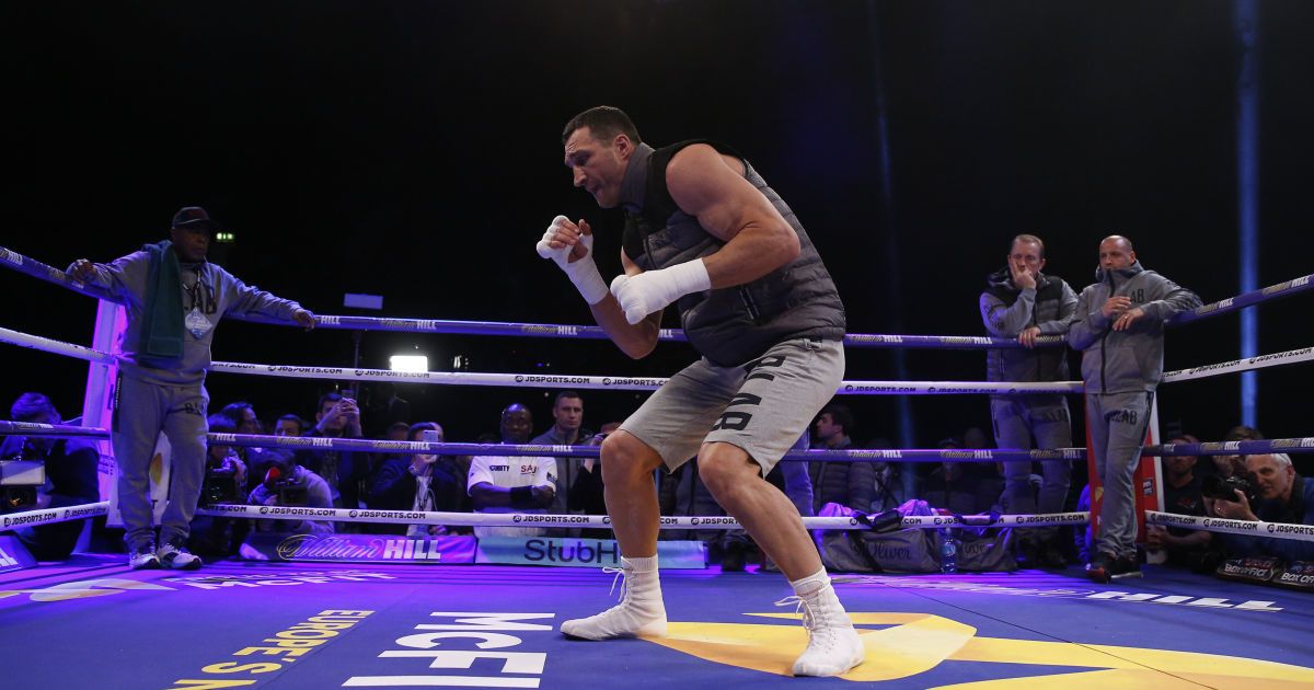 Открытая тренировка Владимира Кличко / © Reuters