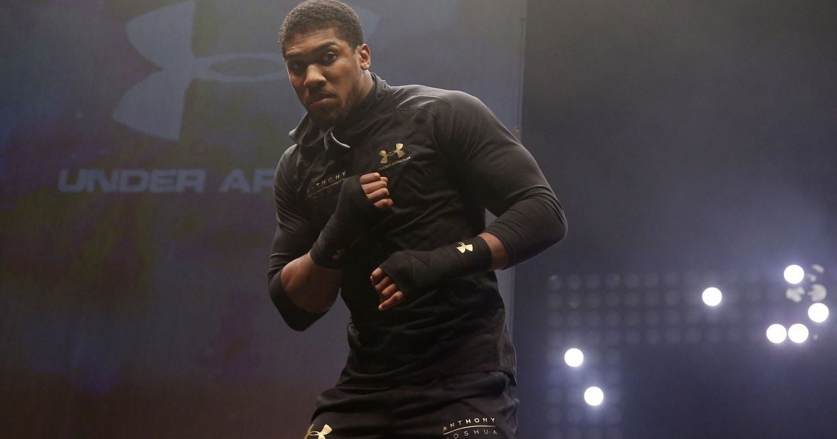 Открытая тренировка Энтони Джошуа / © Reuters
