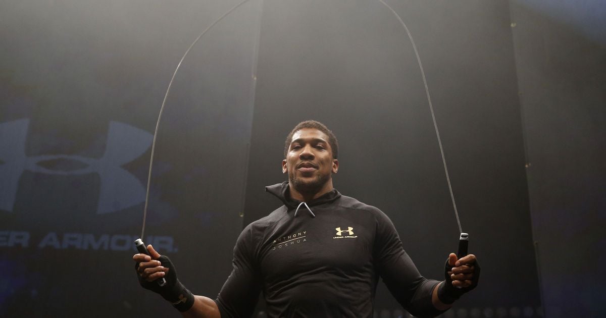 Открытая тренировка Энтони Джошуа / © Reuters